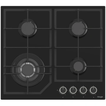 Kluge KPG6030BG gāzes plīts virsma, 60 cm, 4 degļi