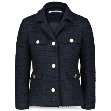 Giacchina donna in tweed Jewel Blue - 40