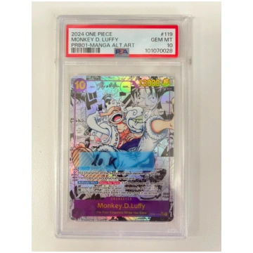 Monkey.D.Luffy Manga Rare PRB01/OP05-119 ENG PSA 1