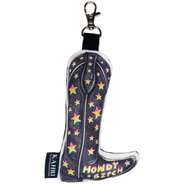 Mini Cowboy Boot Bag Charm