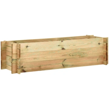 Dārza stādu kaste, 120 cm, impregnēts priedes koks