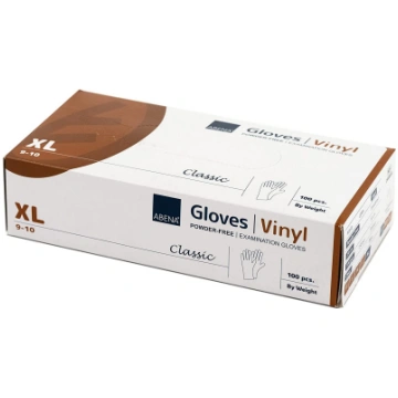 Cimdi vinila ABENA Classic, bez pūdera, XL izm., c