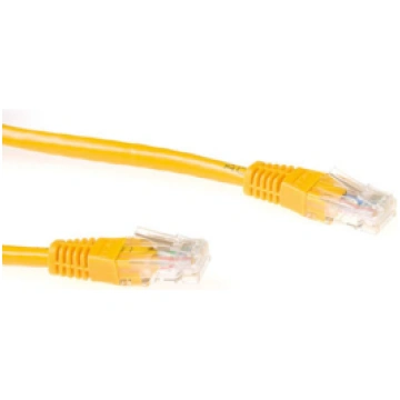ACT CAT6A UTP 0.5m tīkla kabelis Dzeltens 0,5 m U/