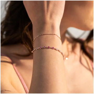 Vitae Gioielli - Bracciale Rainbow con Cristalli M