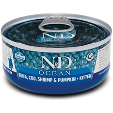 FARMINA N&D Ocean Kitten Tuna, Cod, Shrimp & Pumpk