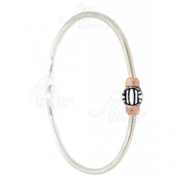 Bracciale Pallavolo Sport Robusto Tube Argento 925