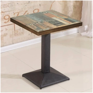 Industrial Retro Dining Table, Height 75 cm, Squar