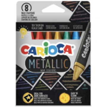Vaska krītiņi CARIOCA Metallic 8 gab 200-13687