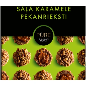 Piena šokolādes trifeles ar sāļās karameles krēma 