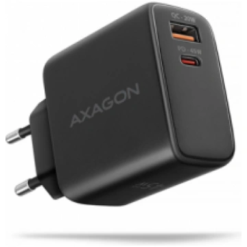 AXAGON ACU-PQ45 GAN SIENAS LĀDĒTĀJS 45W, 2X PORTS 