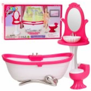 LEAN Toys Doll®s Bathroom Set: Bathtub, Toilet, Wa
