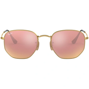 Hexagonal Flat Lenses RB3548N gold copper flash Ra