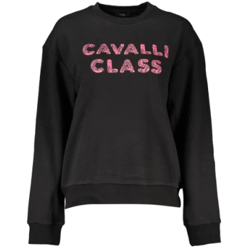 CAVALLI CLASS Vīriešu džemperis, melns