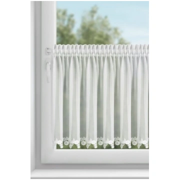 Eurofirany aizkars Lili, 60x150 cm, balts