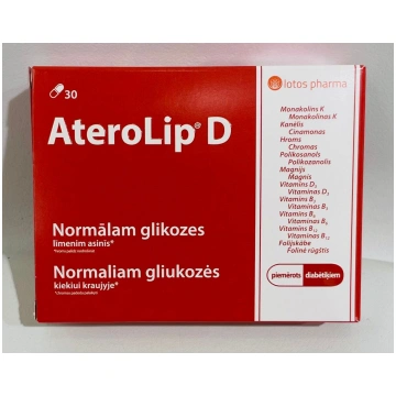 ATEROLIP D kapsulas, N30 LOTOS PHARMA