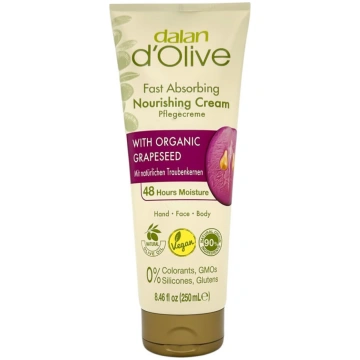 Ķermeņa krēms Dalan d"Olive Organic Grapeseed, 250