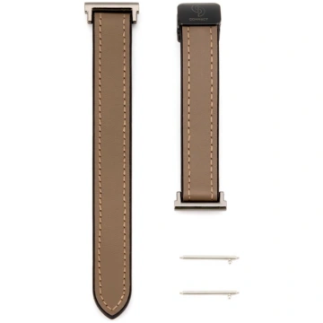 Siksniņa Connect 20mm Silicone Leather Watch Strap