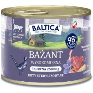 Baltica garšas reģioni pieaugušajiem kaķiem fazāns