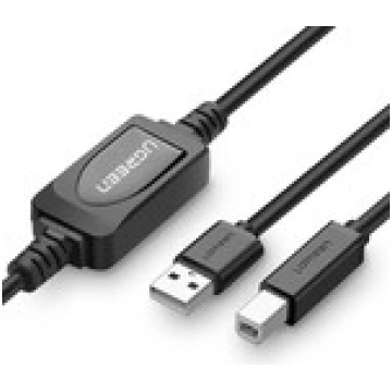 Vads USB AM - BM 10m ar retranslatoru US122 UGREEN