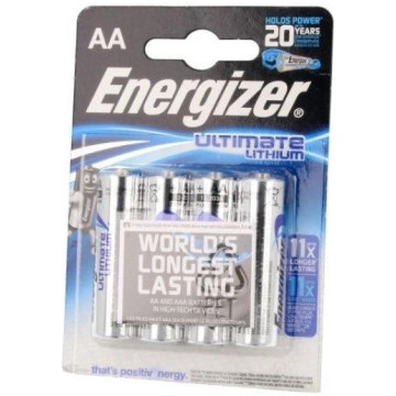 Battery: lithium; AA; 1.5V; 3000mAh; non-rechargea