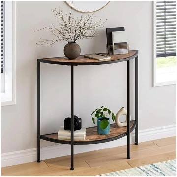Narrow Console Table, Two-Tier Console Table with 