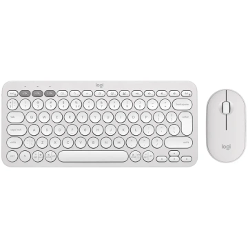 KEYBOARD +MOUSE COMBO PEBBLE 2/WHITE 920-012240 LO