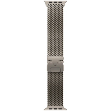 APPLE 49mm Natural Titanium Milanese Loop - Medium