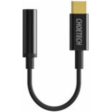 Choetech Adapter USB-C 3.5mm Audio Jack black akse