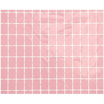 Rozā folija aizkari no plāksnēm, 100 x 200 cm