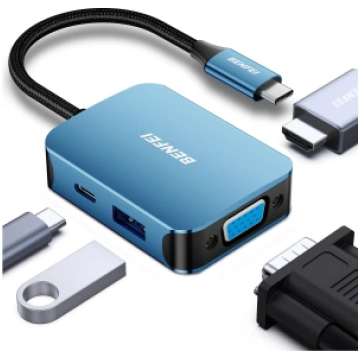 BENFEI adapter hub 4 in 1 USB-C to 4K HDMI USB-C 1