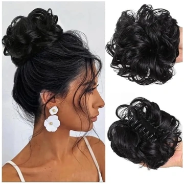 Unordentlicher Haarknoten Messy Bun Haarteil gewel