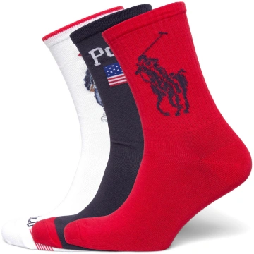 Polo Ralph Lauren - Polo Bear & Floral Crew 3-Sock