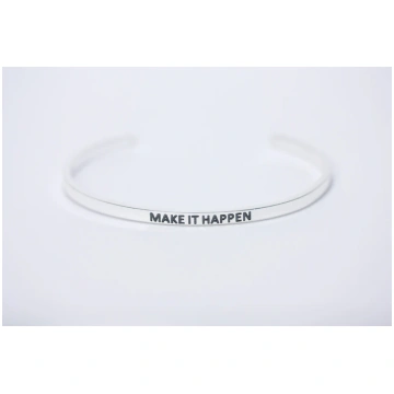 Silver Sentiment Bracelet RockPaperRoses