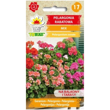 Pelargonijas zonālās ziedu maisījums 25 sēklas 590