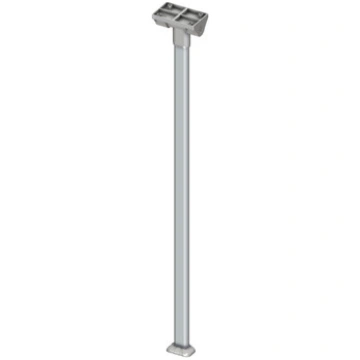 Folding table leg, folds down at the top