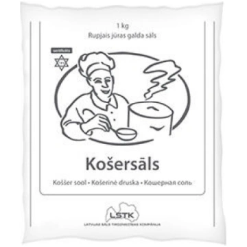 Sāls galda rupjais KOŠERSĀLS, 1kg Pavāriņš