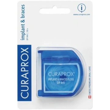 Zobu diegs implantu, brekešu kopšanai, CURAPROX, 5