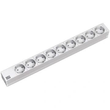 Bachmann 19" socket strip 9-way, without switch, A