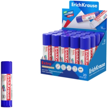 Līmes zīmulis ErichKrause Extra, 15g - 04443 Heyda