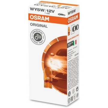 OSRAM automašīnas spuldze dzeltena 5W 12V W2.1x9.5