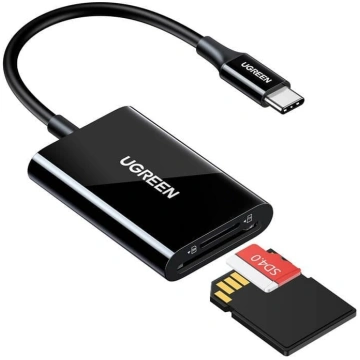 Karsu lasitajs SD microSD USB-C 3.1 melns ( UGREEN