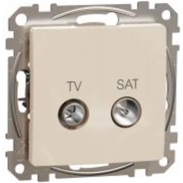 TV/SAT ligzda, Sedna Design & Elements, caurejoša,