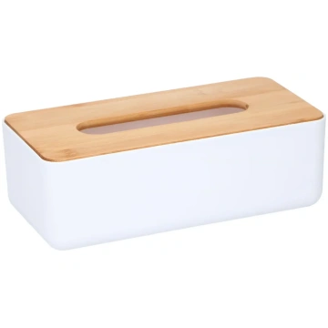 ALPINA Storage box for napkins, bamboo/plastic 871