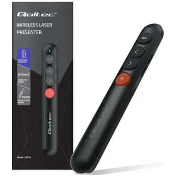 Qoltec Laser pointer | Presenter 4-in-1 | USB 3.0 