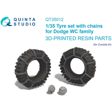 Dodge WC Family - 3-D Printed Tyre Set with Chains