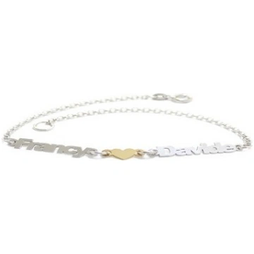 Bracelet with names in silver Gioielli De Rosa