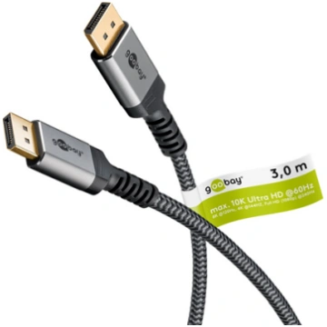 Goobay DisplayPort Cable 2.0/2.1 80 Gbit/s 75686 D