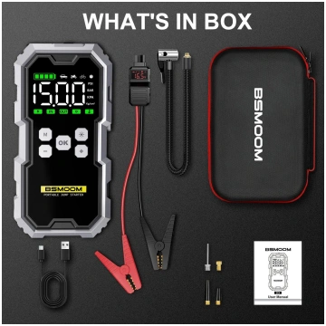 Car Jump Starter With Air Compressor LCD Screen 21
