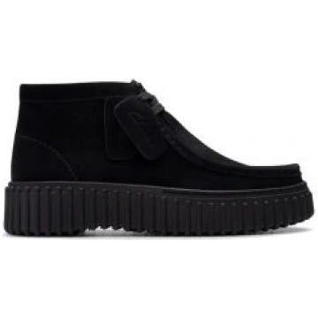 CLARKS TORHILL MOSS BLACK SUEDE 179360