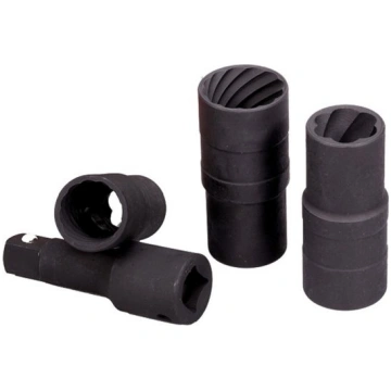 Twist extractor socket set 4pcs., 1/2" Dr